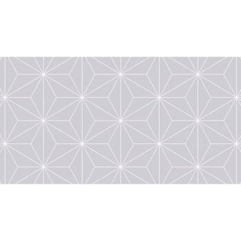 Alfombra Vinilica Geométrico Gris 97x48cm