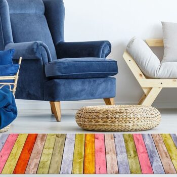 Alfombra Hidraulica - Madera Multicolor 120x48cm