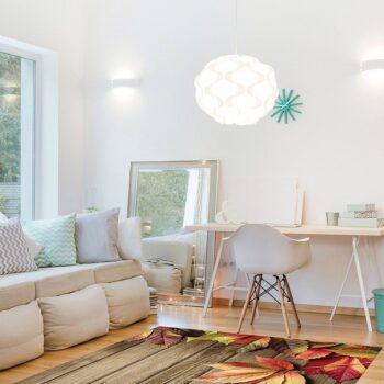 Alfombra Vinílica - Madera con Ojas - Salón