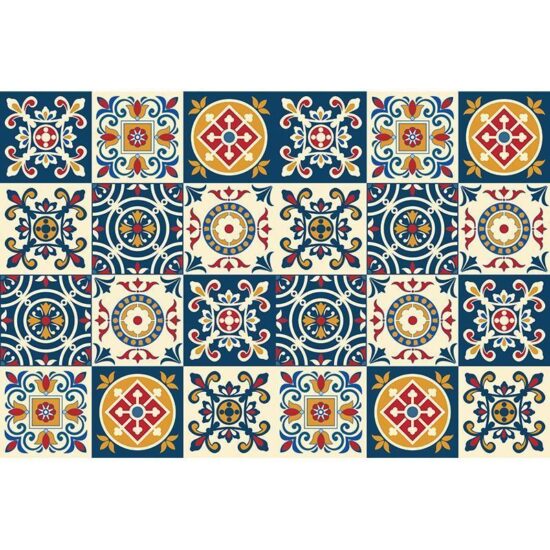 Vinilos ahdesivos Azul y naranja