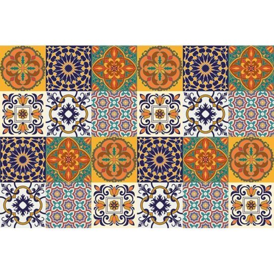 Vinilos adhesivos naranja y verde