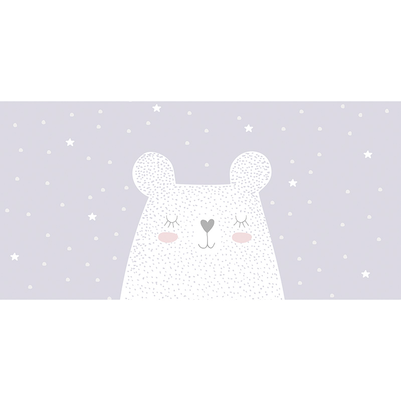 Vinylteppich für Kinder verträumter Bär 97 x48 cm Vinylteppich für Kinder verträumter Bär 97 x48 cm