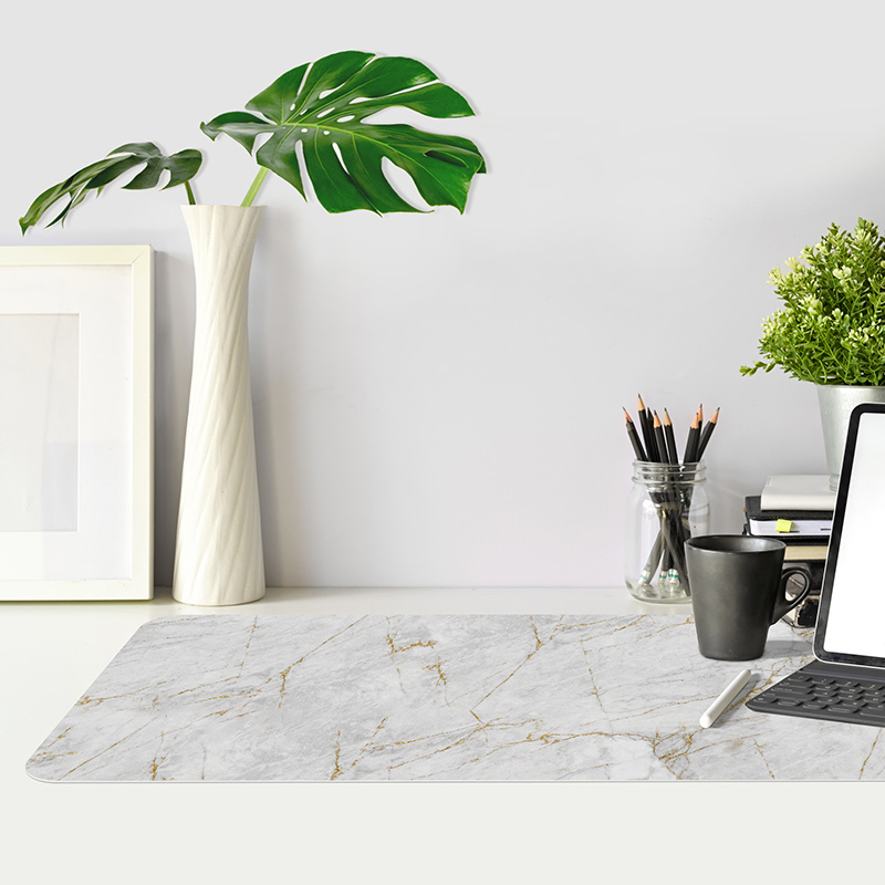 Schreibtischschutz grauer Schreibtischschutz grauer